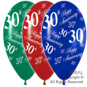 GLOBO S R12 INF SAT SURT 30 H.ANNIVERSAR x 10